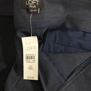 LOFT Blue/Gray Wool-like fabric dress pants 20W